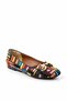 Black Embroidered Women's Loafer Shoes01641167082 - 3