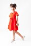cotton short sleeve printed girl's dress - 2