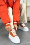 Frm 017 High Sole Lace-Up Linen Sports Shoes - 5
