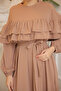 Ankanoor Dubai Silk Double-Ruffle Loose Dress 150 CM Anka255068 - 8