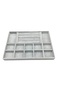 Domestic Production Istanbul Model Suede Fabric Gray Color Drawer Jewelry Organizer Stand - 2