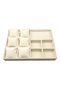 Domestic Production Oslo Model Suede Coated Cream Color Padded Mix Inside Drawer Jewelry Organizer - 3