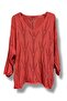 Leaf Pattern Hole Cotton Knitwear Blouse
