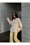 Women's Stone Modal Fabric Pearl Detailed Oversize Shirt 29095 - 3