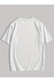 Men's Comfortable Round Neck T-Shirt with Geometric Pentagram Pattern, Knitted Fabric, Slightly Stretch, - 5