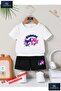 Children's Kuromi Special Custom Printed Crew Neck T-Shirt - Shorts Set