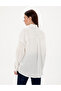 White Oversize Long Sleeve 100% Linen Shirt 50301124-Vr013 - 5