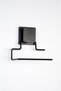 Adhesive Toilet Roll Holder Holder Hanger Black Metal Toilet Roll Holder Minimal Design - 4