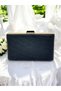 Black Color Stone Sim Non-Shedding Sim Women's Evening Dress Bag Wedding Engagement Graduation 2026 Collection Glamorous - 2