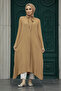 Buttoned Biscuit Hijab Tunic 5401Bs - 2