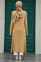 Buttoned Biscuit Hijab Tunic 5401Bs - 3