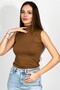 Women's Zero Sleeve Half Turtleneck Body 1 Piece