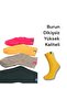 4 Pairs of Striped Colorful Mid-Heel Patterned Economic Socks - 3