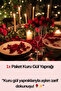 Heart Balloon Candle Romantic Dinner Set Valentine's Day Birthday Anniversary Marriage Proposal Ornament - 4