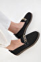 Black Women's Loafer Shoes 20475 - 2