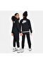 K NSW TRACKSUIT POLY FZ HBR - أسود/أسود/(أبيض)