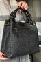 Large Size 4 Compartments Suitable for Daily Use Tote Bag Women's Shoulder Bag 4067 Black Combination - 3