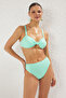 Mint Bralette Knotted Textured High Waist Bikini Set Tbess25Bt00134 - 2