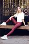Alexandra Claret Red Slimming Shiny Tights - Burgundy Champagne