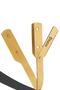 Men's Matte Yellow Black Covered Razor Attachable Stainless Steel Beard Razor U 003 - 4