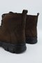 Leather lace-up zippered coffee torje men's boot 20725 - 5