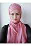Women's Hijab Three-Stripe Ready Modern Shawl Dried Rose