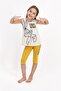Licensed What's Up Doc Beige Melange Girl's Tights Capri Set