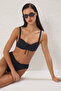 Siyah Tünelli Balconette Kaplı Bikini Üstü TBESS25BU00059 - 2