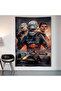 Max Verstappen Wall Drape Wall Tapestry First Quality Satin Fabric Poster - 2