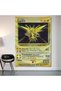 Zapdos Pokemon Card Wall Cloth Wall Tapestry First Quality Satin Fabric Poster - 2