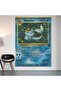 Vaporeon Pokemon Card Wall Cloth Wall Tapestry First Quality Satin Fabric Poster - 2