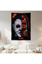 Michael Myers Hallooween Wall Drape Wall Tapestry First Quality Satin Fabric Poster
