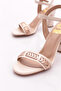 Women's Accessory Heeled Shoes Beige Rose Stone 91221033 - 4