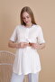 Blue Special Design Short Sleeve Maternity and Pregnant Pajama Set Set of 3 - 7
