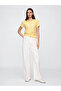 Women's Gap Logo T-Shirt Yellow - 4