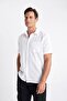 Regular Fit Summer Polo Neck Short Sleeve Shirt D4497Ax24Sm - 4