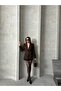 Women's Belt Snap Detailed Special Design Blazer Jacket - 5