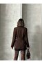 Women's Belt Snap Detailed Special Design Blazer Jacket - 7