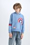 Marvel Avengers Hooded Sweatshirt Boys D4717A8Ns - 3