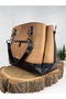 Genuine Leather Women's Bag Backpack Shoulder Bag Shoulder Bag Iron Strap Bag - 2