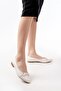 Inf-129 White Daily Ballerinas with Stone Accessories - 3