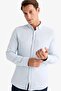 Slim Fit Slim Fit Polo Neck Textured Long Sleeve Shirt T2066Az25Sp