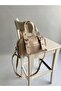 Bogota Model Hand and Women's Shoulder Bag Mink