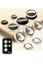 Sam. Ipg Prolens Camera Lens Protector for Galaxy S25 Ultra with Aluminum Gemstone Frame, Shatterproof Glass