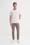 Men's Cazador White Premium Summer Regular Fit Relaxed Cut Polo Neck Custom Pattern T-Shirt - 2