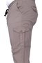 Mode XL Large Size Men's Trousers Linen Cargo Jogger 21911 Stone Color - 4