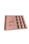 Domestic Production Berlin Model Suede Pink Hot Dog-Compartment Drawer Jewelry Display Stand - 3