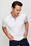 Men's Polo Neck and Sleeve Knitwear T-shirt White - 2