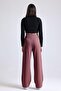 Women's Wide Leg Lycra Velcro Closure Elastic Palazzo Trousers – Cherry Rot - 4