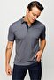 Men's Polo Neck and Sleeve Knitwear T-shirt Smoked - 5